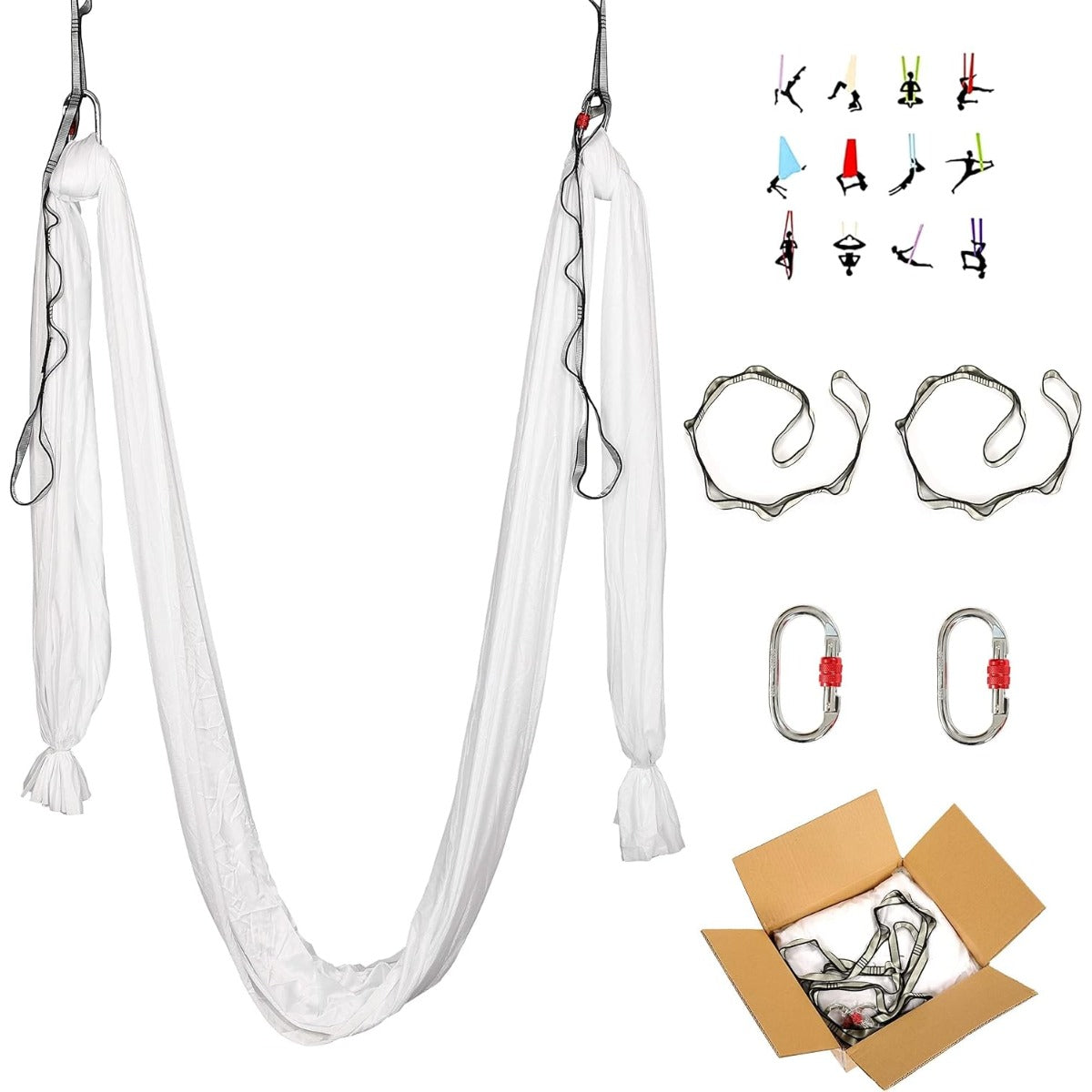 Kojem Yoga Swing Stand w/Yoga Swing Set Body Bundle Safety Belts Yoga Frame Sling Inversion Aluminum