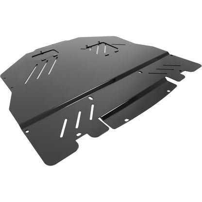 Engine Splash Shield Compatible with 2015-2021 Subaru STI Under Tray Skid Plate Guard Engine Case Guard Cover Aluminum ‎Powder Coated Black