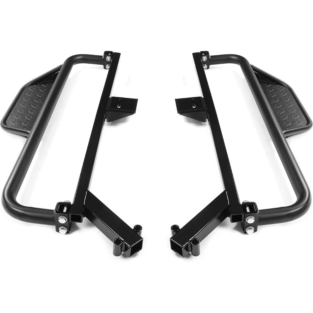 Nerf Bars Running Boards Compatible with 2018 2019 Club Car Onward Golf Carts Drop Down Side Step with Step Brackets Left & Right Steel Pair
