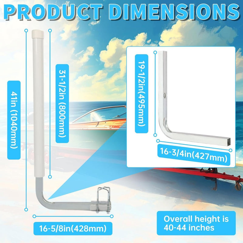 Kojem Boat Trailer Guide Poles for Ski Boat, Fishing Boat, Sailboat, Kayak, Canoe (Size and Color Selected) LYOM-084-2