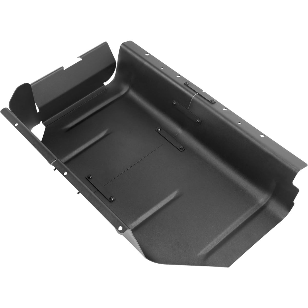 Fuel Tank Skid Plate Compatible with 1987 1988 1989 1990 1991 1992 1993 1994 1995 Jeep Wrangler YJ with 15 20 Gallon Gas Tank Matte Black Split