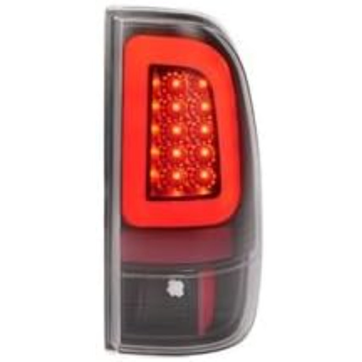 KUAFU Tail Light Pair Compatible with 2008-2016 Ford F-250 F-350 F-450 F-550 Super Duty Rear Lamp L&R W/LED Tube Bar W/O Halogens Bulbs (Clear Lens+Black Housing) Replacement for 7C3Z13404A 7C3Z13405A