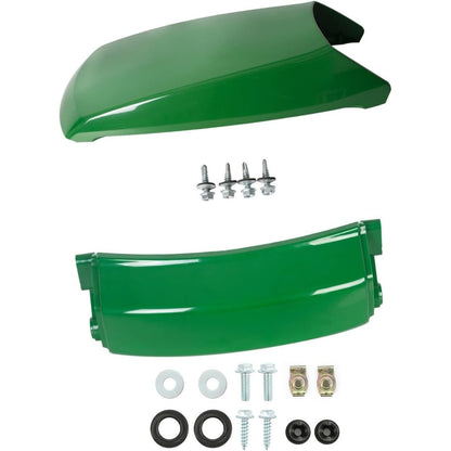 New Upper Hood & Front Bumper W/Hardware Compatible with John Deere LT133 LT155 LT166 LT150 LT160 LT170 LT180 LT190 Replacement for AM132530 AM128998