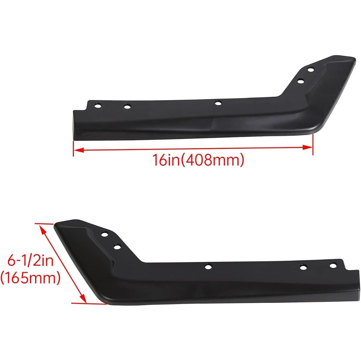 ECOTRIC Front & Rear Bumper Valance Lip Spoiler Compatible with 2015-2021 Subaru WRX & STI Lower Splitter Finisher Under Chin Spoiler Unpainted Black Two Packages