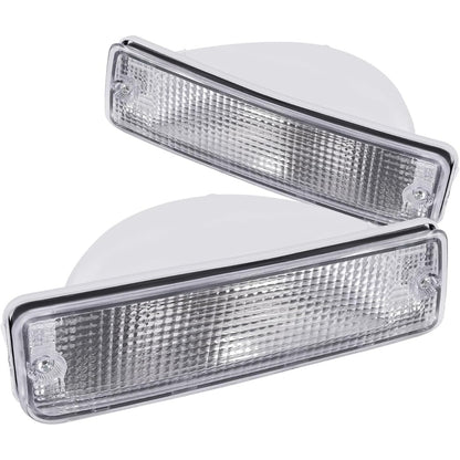 KUAFU Pair Turn Signal Light Compatible with 1989-1995 Toyota Pick-Up Truck 1990-1991 Toyota 4Runner SR5 (2 Wheel Drive Models) Driver and Passenger Side Clear Lens Replace 81510-89133 81520-89133