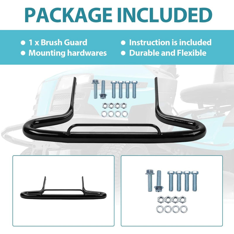 Brush Guard Kit Mower Bumper Compatible with Various Husqvarna and Poulan Lawn Tractor Models Replace for 400944 & 423921 GT's,LT's& YT's