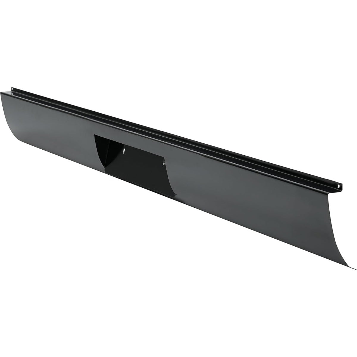 KUAFU Rear Bumper Roll Pan Compatible With 1995-2004 Toyota Tacoma Fleetside Models W/LED License Light Steel Black