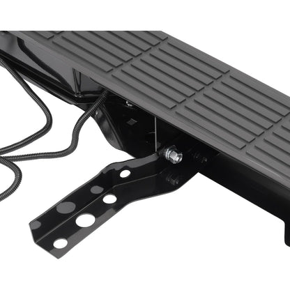 HECASA Rear Step Bumper Compatible with 1993-2011 Ford Ranger Fleetside/Styleside Supercrew FO1102257 W/Brackets & LED Lights w/o Parking Aid Sensor Holes Black