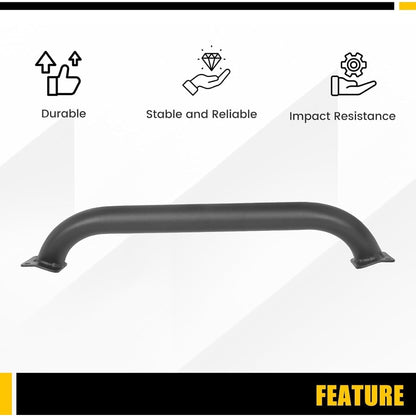 KUAFU 3-1/8 Inch Height Brush Guard Compatible With 2018-2026 Jeep Wrangler JL 2020-2026 Gladiator JT 82215351 Rubicon Brush Guard Front Bumper Grille Guard Protector Brush Push Bar