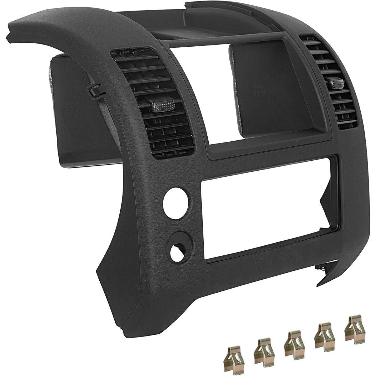Center Dash Console Panel Trim Compatible with 2005-2020 Nissan Frontier Replacement for Part Number 68259-ZP16C, Matte Black