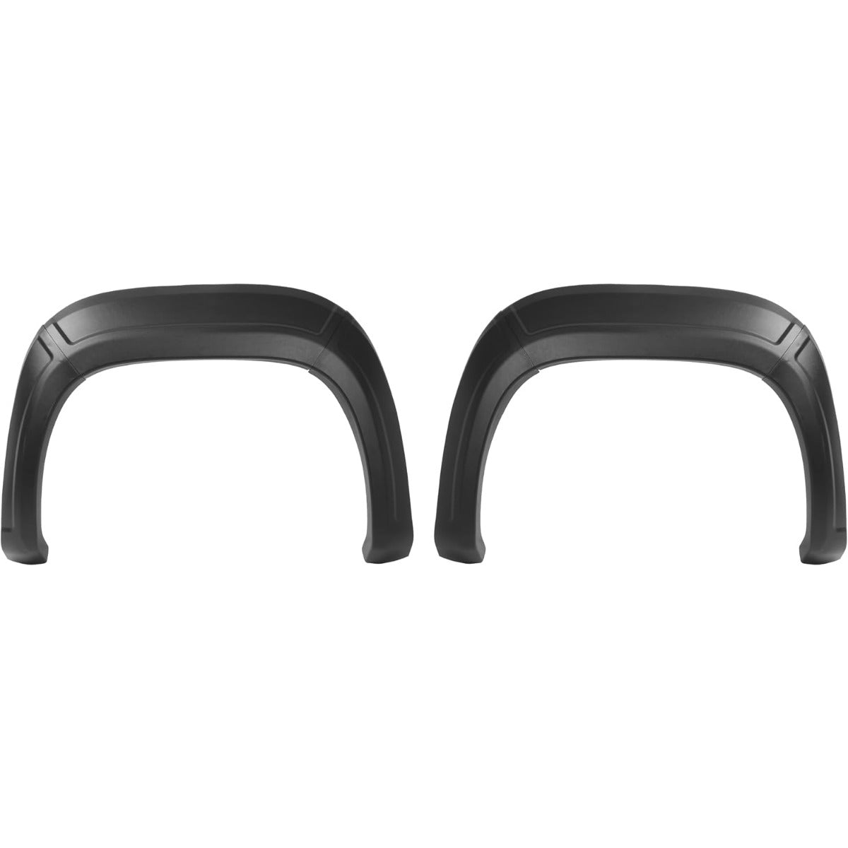 4Pcs Fender Flares Compatible with 2007-2013 GMC Sierra 1500 2500HD 3500HD 6'6" bed Front & Rear Wheel Cover Protector Plastic(PP) Textured Black
