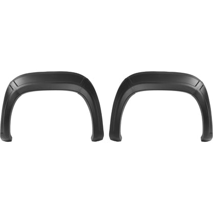 4Pcs Fender Flares Compatible with 2007-2013 GMC Sierra 1500 2500HD 3500HD 6'6" bed Front & Rear Wheel Cover Protector Plastic(PP) Textured Black