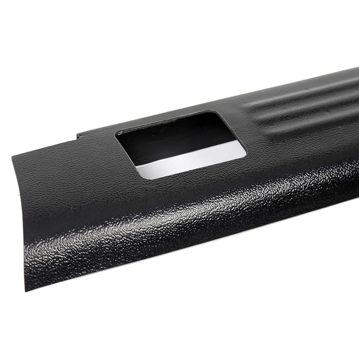 Truck Bed Rail Caps W/Holes Compatible with 1999-2006 Chevrolet Silverado & GMC Sierra 1500 2500 3500 (Classic only) W/Stake Holes 6'6 Inches Bed Black Ribbed Finish (Set of 2)