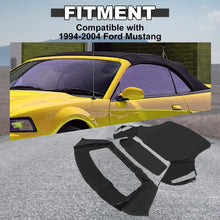 Convertible Soft Top Compatible with 1994-2004 Ford Mustang Black Roof Cabrio Sailcloth Vinyl with Plastic Window