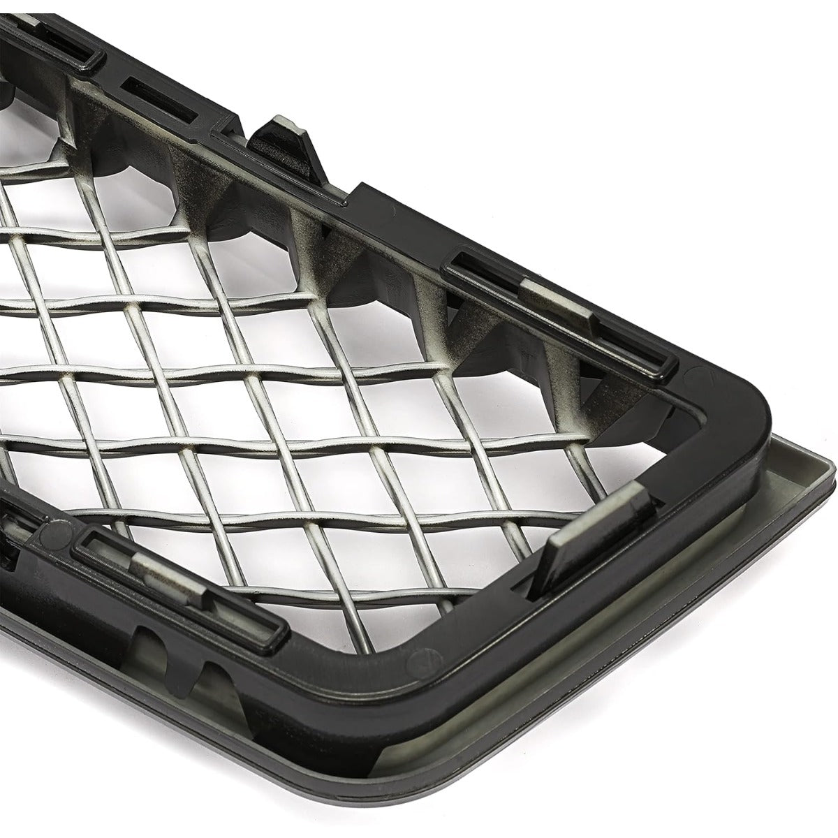 Upper & Lower Mesh Grille Compatible with 2007-2014 Chevy Chevrolet Avalanche Tahoe Suburban 1500 2500 Replacement for GM1200591 GM1200596 GM1200563 GM1200590 GM1200609 - Painted Black