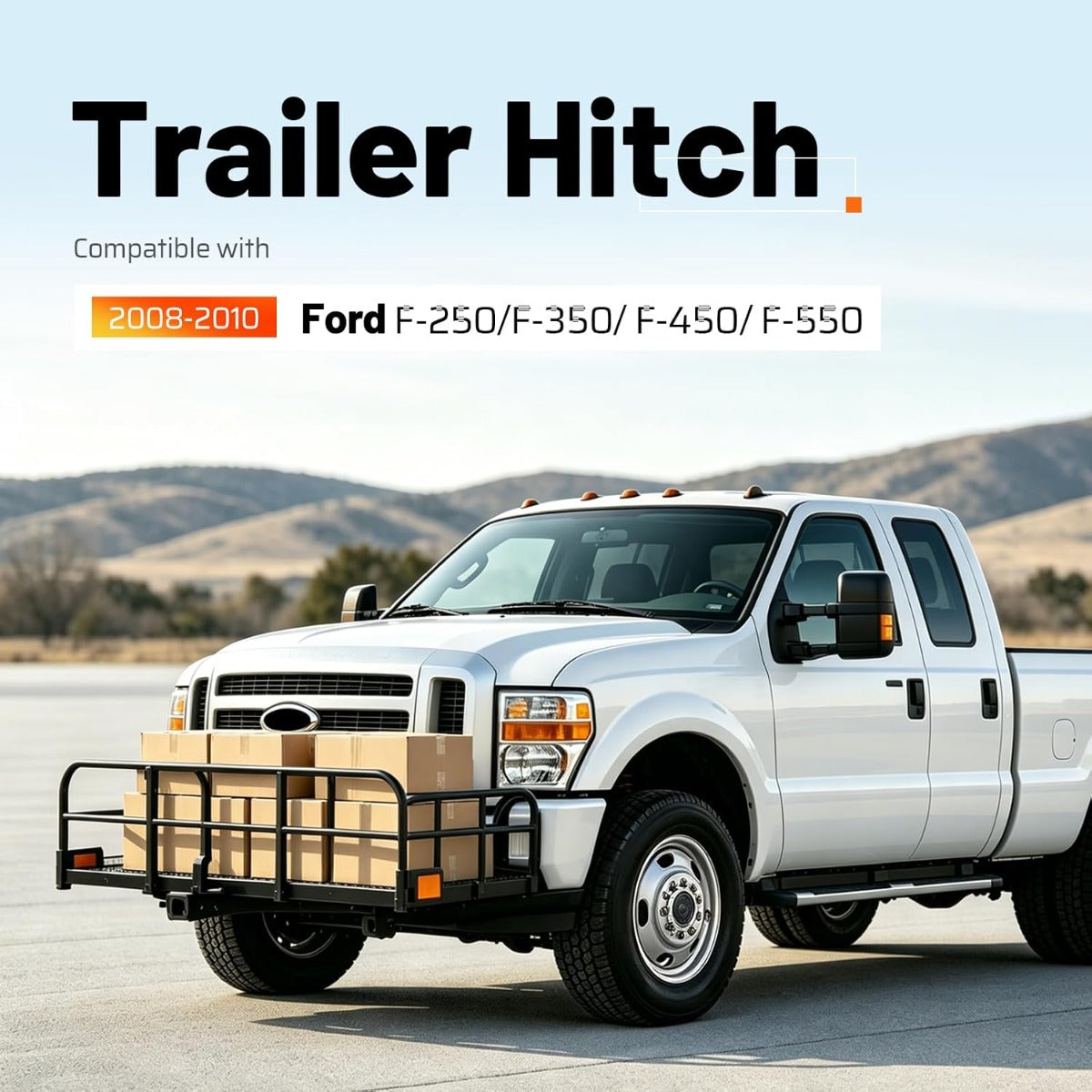Trailer Hitch Compatible with 08-10 F-250/F-350/ F-450/ F-550 Super