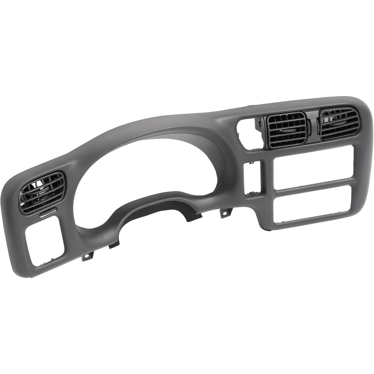 Dash Trim Bezel Cover Compatible with 1998-2004 Checy Chevrolet S10/ Blazer GMC Jimmy Paint ABS Plastic Grey Center Console Radio Dashboard Panel Instrument Replacement Lid(Fit Single Din Only)