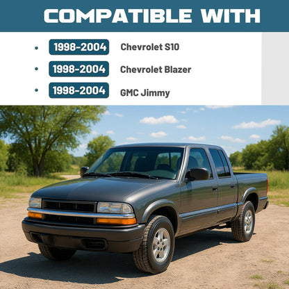 Dash Radio Trim Bezel Cover Compatible with 1998-2004 Chevy Chevrolet S10 Blazer GMC Jimmy Dashboard Radio Panel Only Fit Single Din