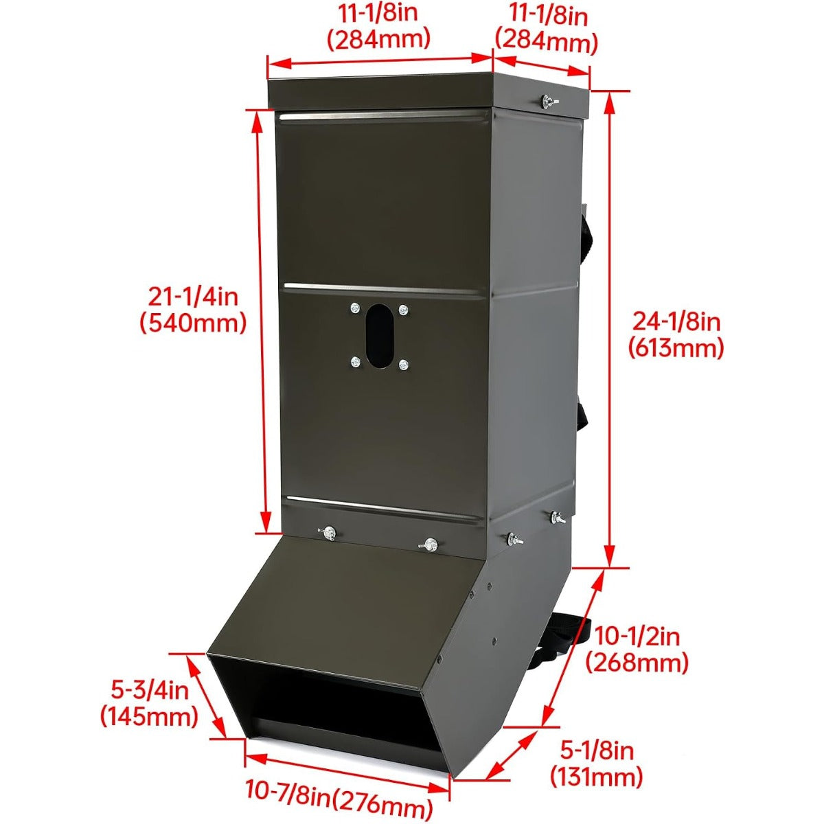 KUAFU Tree Protein Deer Feeder with Waterproof Cover and Mounting Straps,