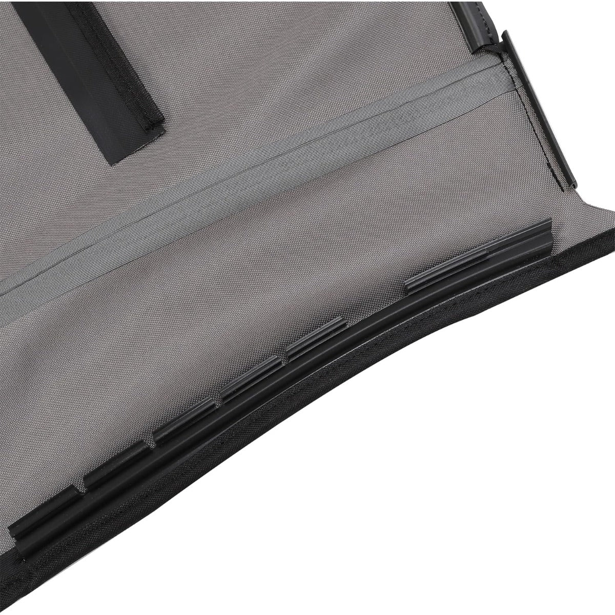 ALMULOO Convertible Soft Top Compatible with 2003-2009 Audi A4 Roof Top w/Heated Glass Window Sailcloth Vinyl+Glass Unfinished Black+Clear