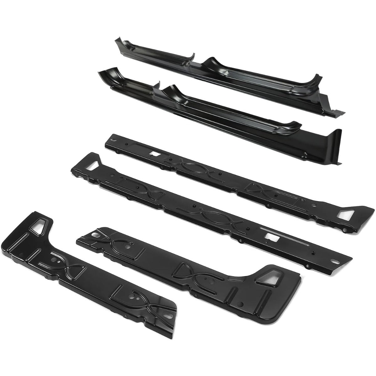 Outer Rocker Panels & Inner Rocker Panels Compatible with 1999-2007 Chevy Chevrolet Silverado GMC 4 Door Truck Crew Cab Pickup (Driver & Passage Side)-3 Packages