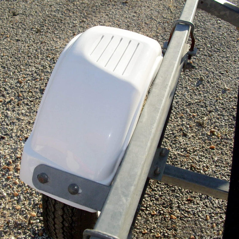 HECASA Single-Axle Trailer Fenders 8"-12" Skirt Wheels Top Step Skirt Boat Molded 300lbs Pair of Two