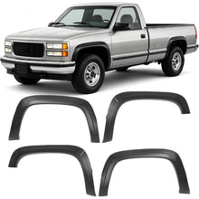 Fender Flare Compatible with 1988-2000 Chevy&GMC C/K 1500 2500 3500 | Front & Rear 4Pcs Wheel Arch Cover Protector Set Plastic(PP) Textured Black