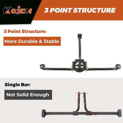 Spare Tire Mount Carrier Holder Compatible with 2017-2025 Can-Am Maverick X3 Turbo X3 Max R Ds (More as Description) Steel Spare Tire Carrier Mount Rack Hold up to 32" Tire UTV Accessories