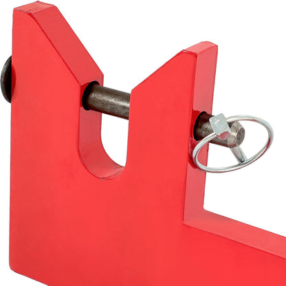 Fasthitch to 3 Point Quick Attach Prongs Category 2 Compatible with International Tractor 300 330 340 350 400 450 460 504 560 660 2504 3 Point Fasthitch Steel Red