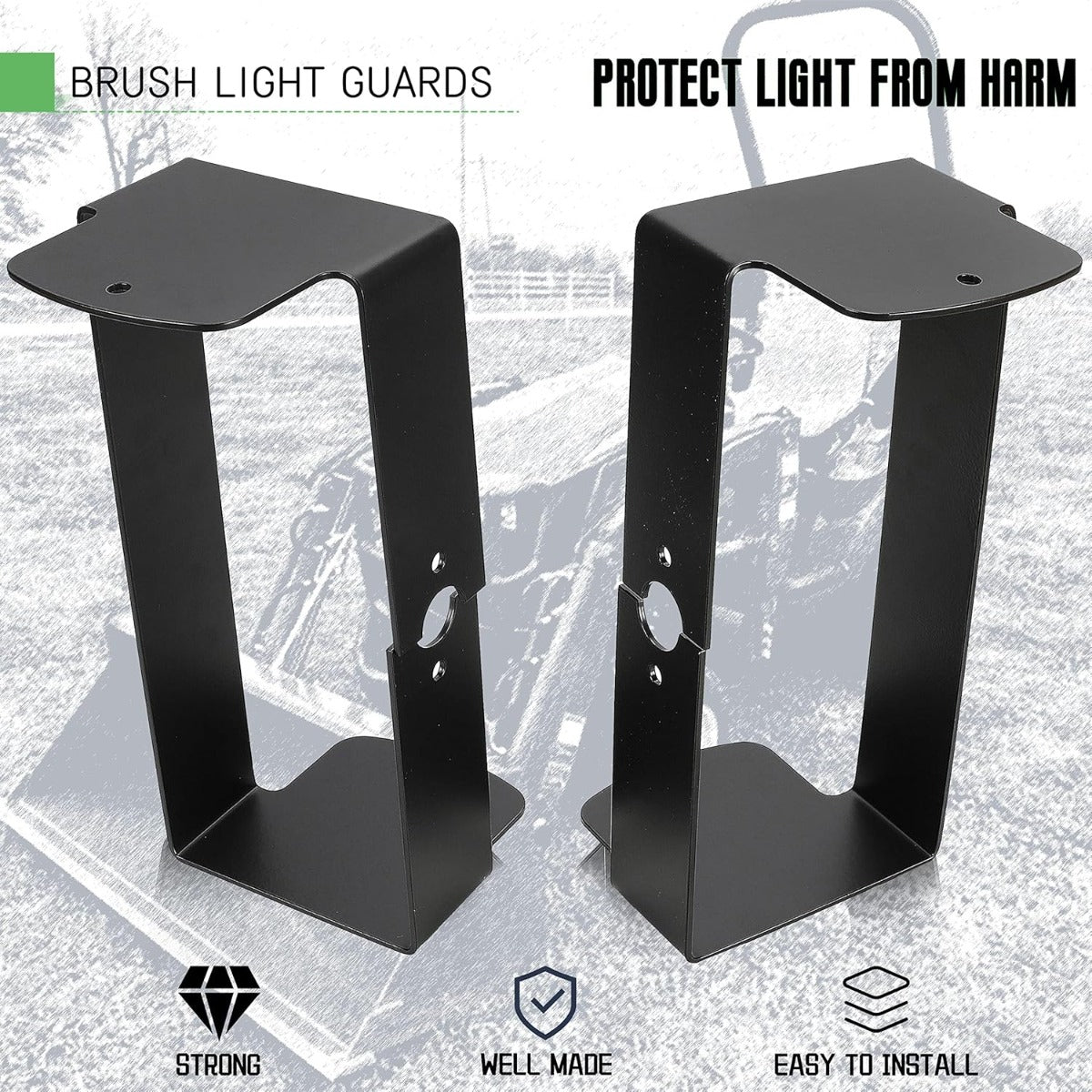 Brush Light Guard Steel Compatible with John Deere 1023 1025R 1026R 2025R Replace for BLV10400