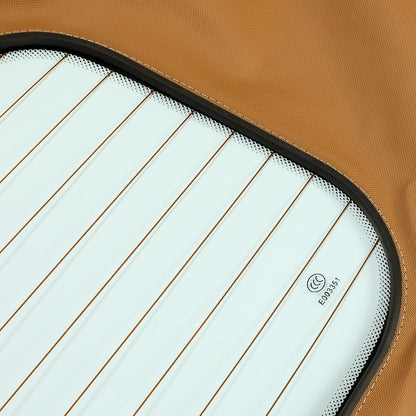 Convertible Soft Top for 1990-2005 Mazda Miata, Tan Soft Roof Replacement with Clear Heated Glass Window, Premium Grade Sailcloth Vinyl