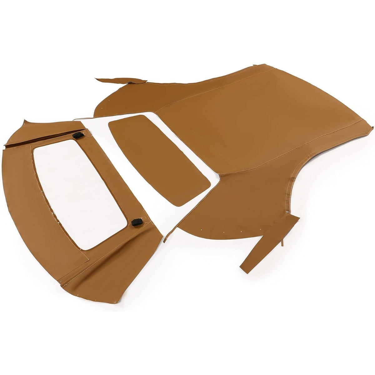 Convertible Soft Top for 1994-2004 Ford Mustang, Soft Roof Replacement with Clear Plastic Window, Premium Grade Brown Sailcloth Vinyl