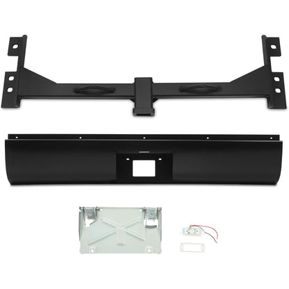 ALMULOO Roll Pan and Trailer Hitch Compatible with 99-06 Silverado/GMC Sier