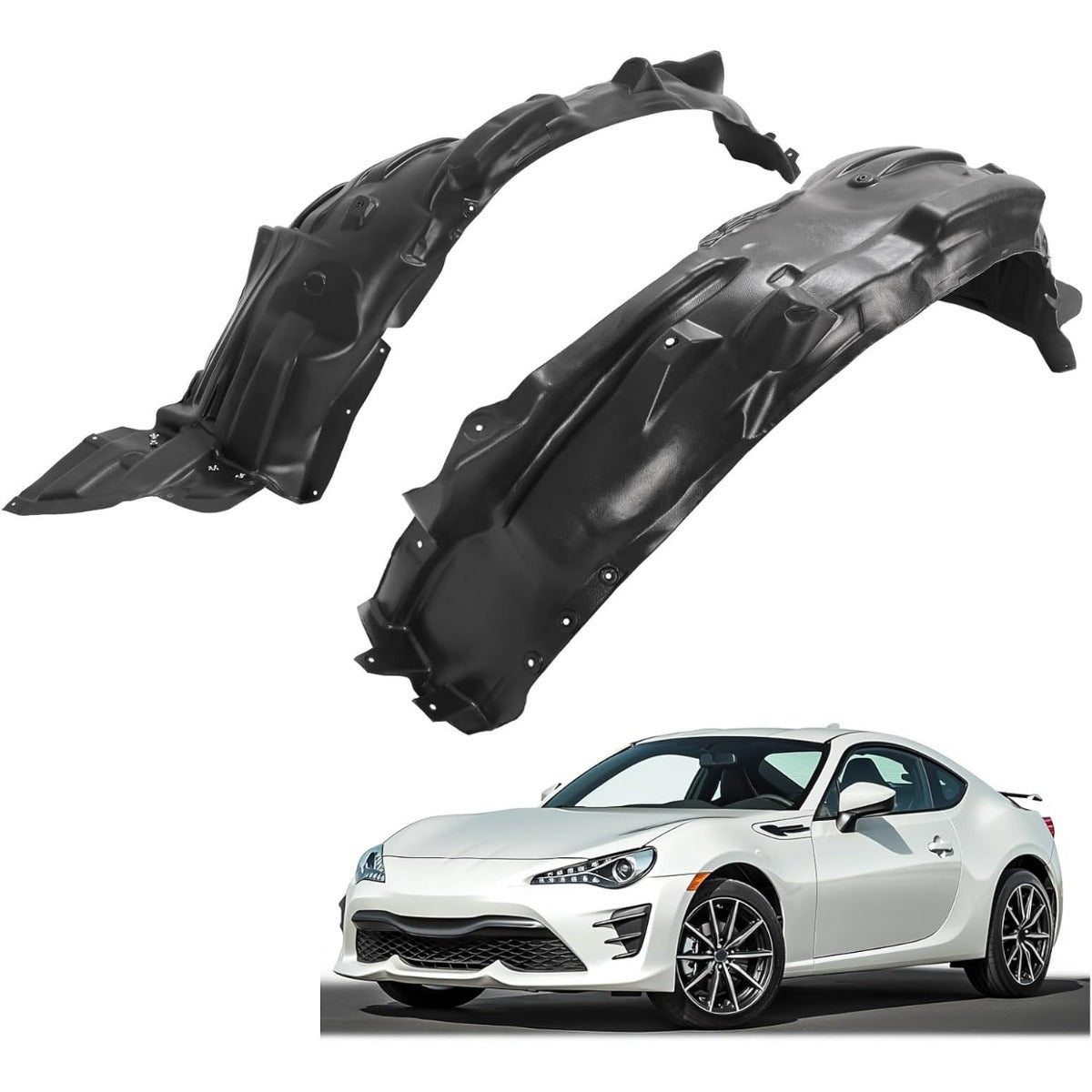 Front Inner Fender Liner for  2013-2016 Scion FR-S 2017-2020 TOYOTA 86 Replacement for Driver + Passenger Side