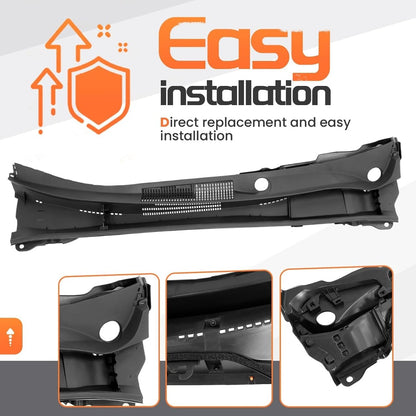Windshield Wiper Cowl Panel Top Cover Compatible with 2019-2022 Toyota Corolla Without hybrid Replacement for 5570802740 Air Inlet Window Cover Cowl Vent Molding Grille Panel Hood