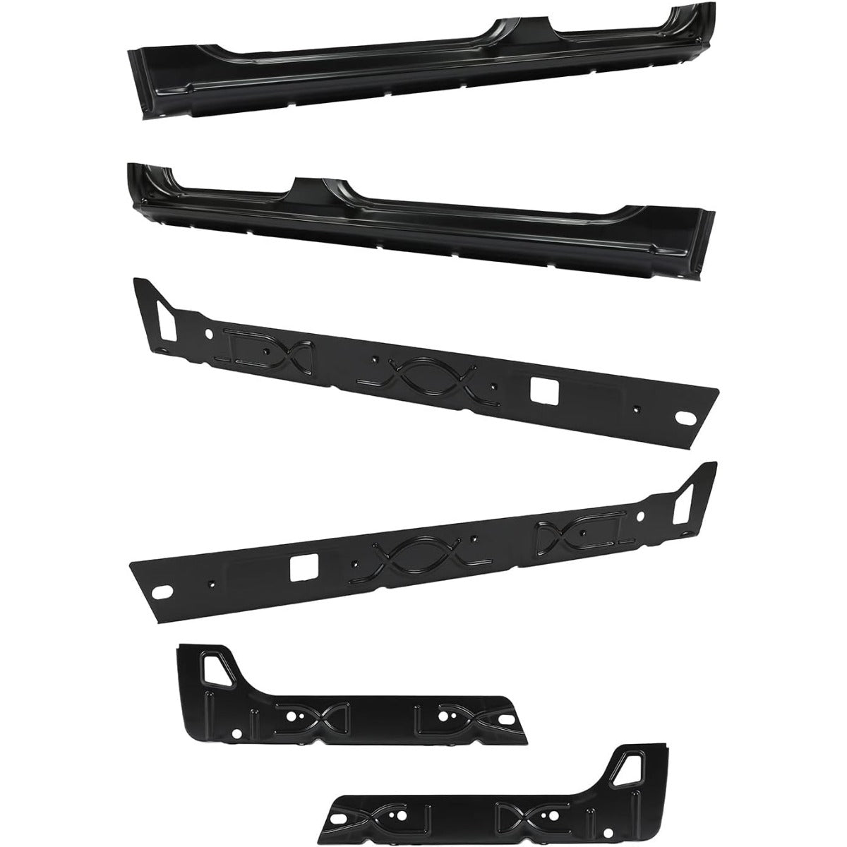 Outer Rocker Panels & Inner Rocker Panels Compatible with 1999-2007 Chevy Chevrolet Silverado GMC 4 Door Truck Crew Cab Pickup (Driver & Passage Side)-3 Packages