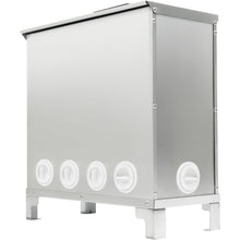 Automatic 10-Port Chicken Feeder, No Waste Poultry Feeder with Lid