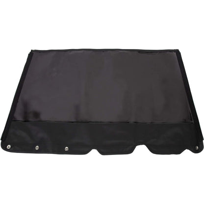 Soft Top for 1986-1994 Suzuki Samurai with Tinted Zip Out Windows Sailcloth - Black, NN1608