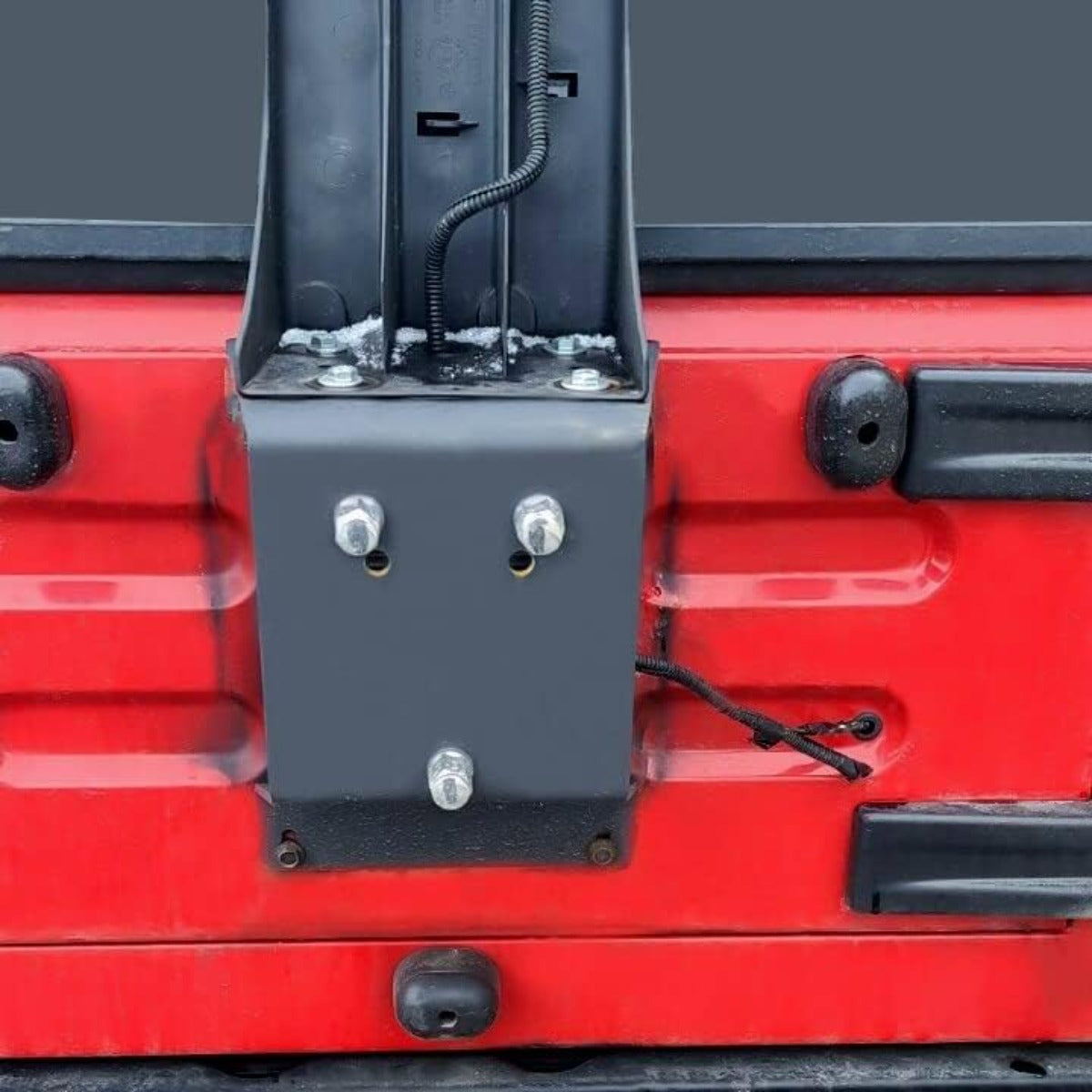 Spare Tire Carrier Mount up to 35 inches Tire Compatible with 1987-1995 Wrangler YJ, 1997-2006 Wrangler TJ and 2004-2006 Wrangler LJ Models Heavy Duty Textured Black
