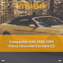 Soft Top for 1998-2004 Chevy Chevrolet Corvette C5 Convertible Top Black Sailcloth Vinyl with Heated Glass Window