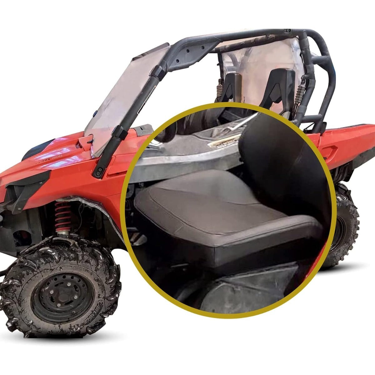 Seat Cover & Cushion Compatible with 2011-2020 Can-Am Commander 800 800R 1000 1000R / Maverick Bottom Cushion Kit Assembly Replacement for 703500943