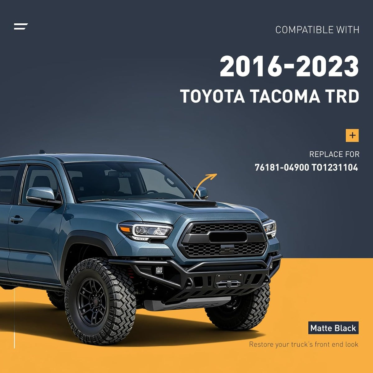 Hood Scoop Vent Compatible with 2016-2023 Tacoma