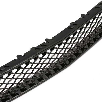 Upper & Lower Mesh Grille Compatible with 2007-2014 Chevy Chevrolet Avalanche Tahoe Suburban 1500 2500 Replacement for GM1200591 GM1200596 GM1200563 GM1200590 GM1200609 - Painted Black