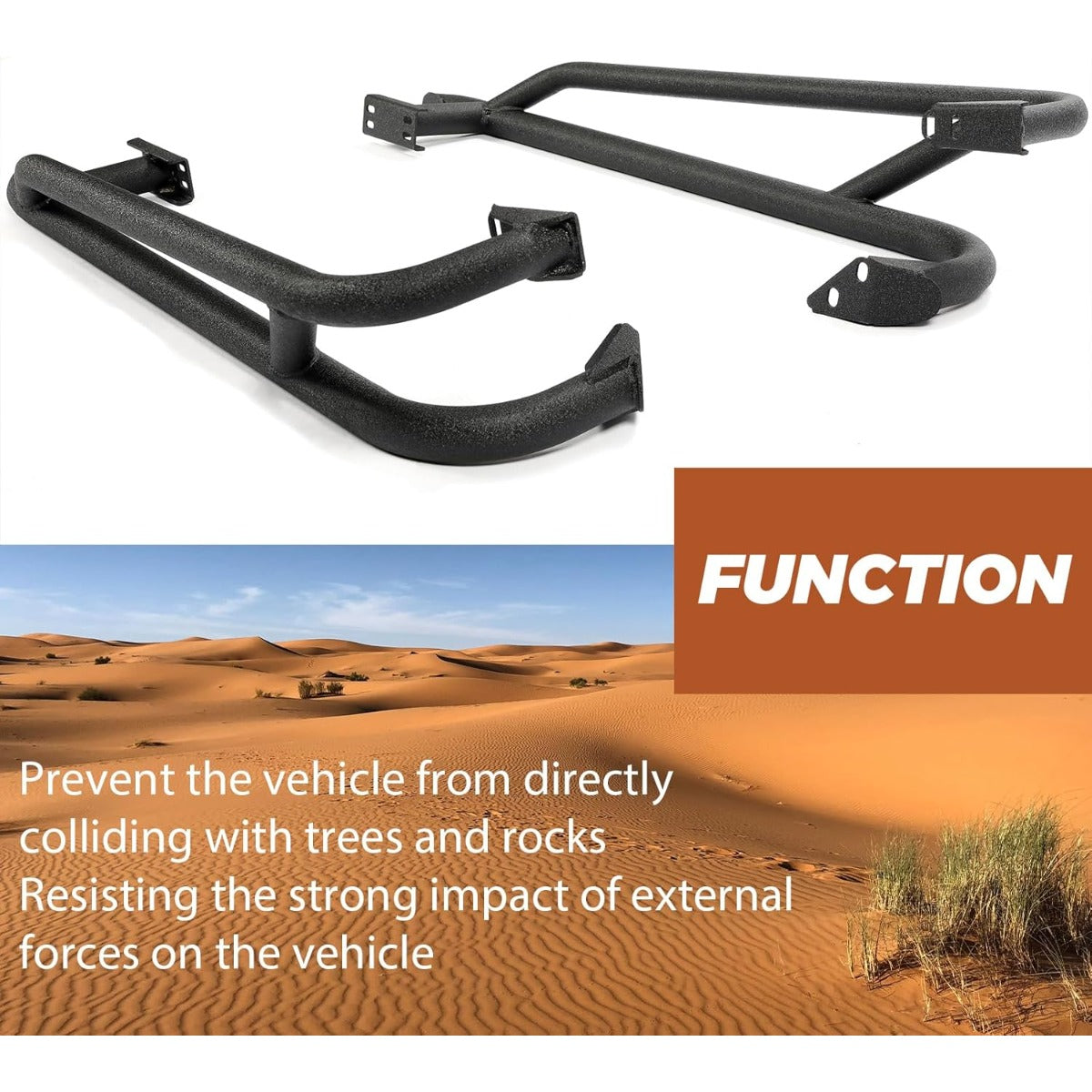 Nerf Bar Compatible with 2019+ Honda Talon 1000R 1000X Tree Kickers Rock Sliders Replace for NB-H-TAL-00