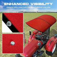 Load image into Gallery viewer, Tractor Canopy for ROPS 48-3/8&quot; X 48-3/8&quot; - Red Rops Canopy for Tractor and Mowers Umbrella (Will Add About 4&#39;&#39; to The Height of The Tractor)
