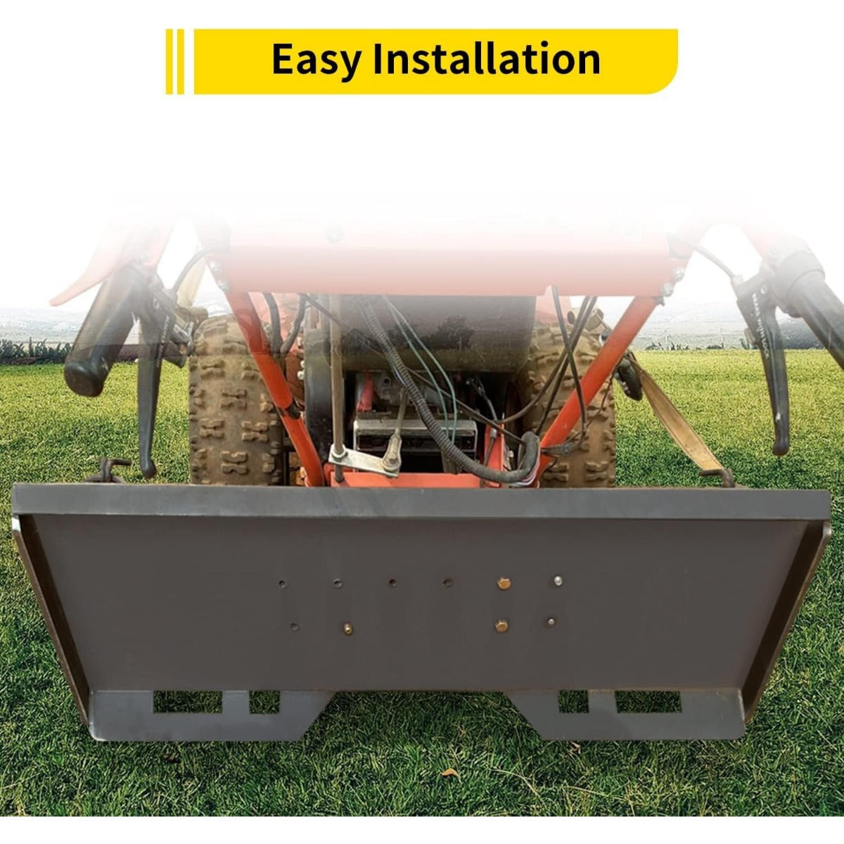 1/2inch Skid Steer Mount Plate Quick Tach Attachment Loader Plate Compatible with Bobcat Kubota-with One Year Warranty LYA-081-12