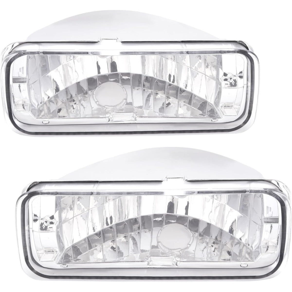 HECASA Pair Turn Signal & Side Marker Light Compatible with 1985-1992 Chevy Chevrolet Camaro Replacement for GM2520165 GM2521165 GM2550118 GM2551110 Parking Signal Lamp 4Pcs Clear Lens
