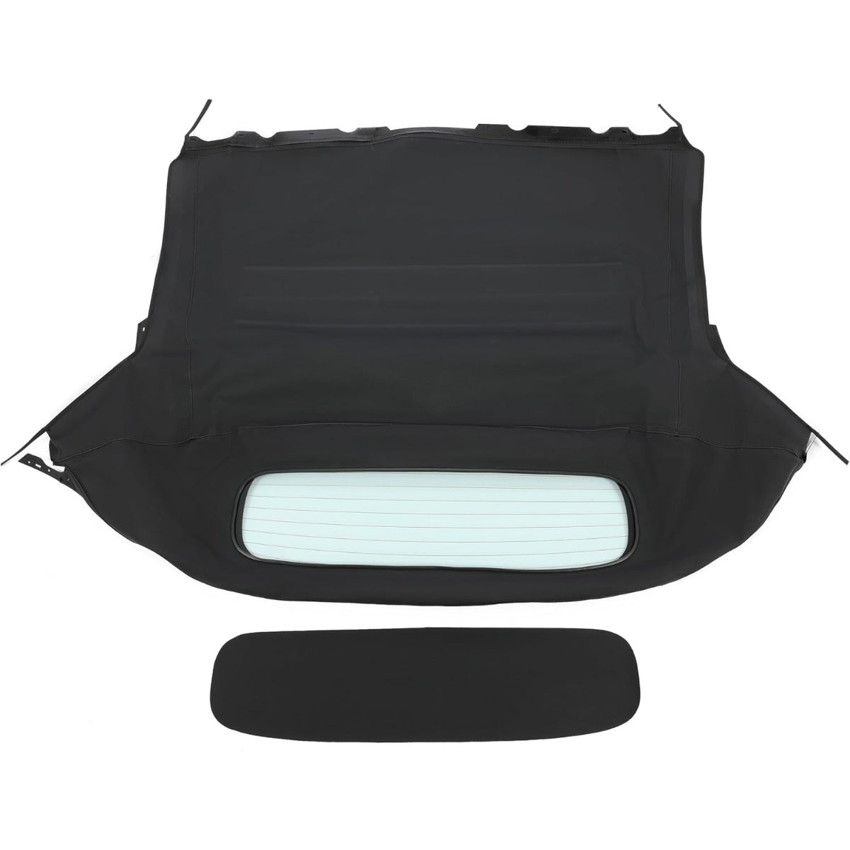 Convertible Soft Top for 2003-2009 Nissan 350Z, Black Color with Clear Heated Glass Window, Sailcloth Vinyl Soft Roof Replacement