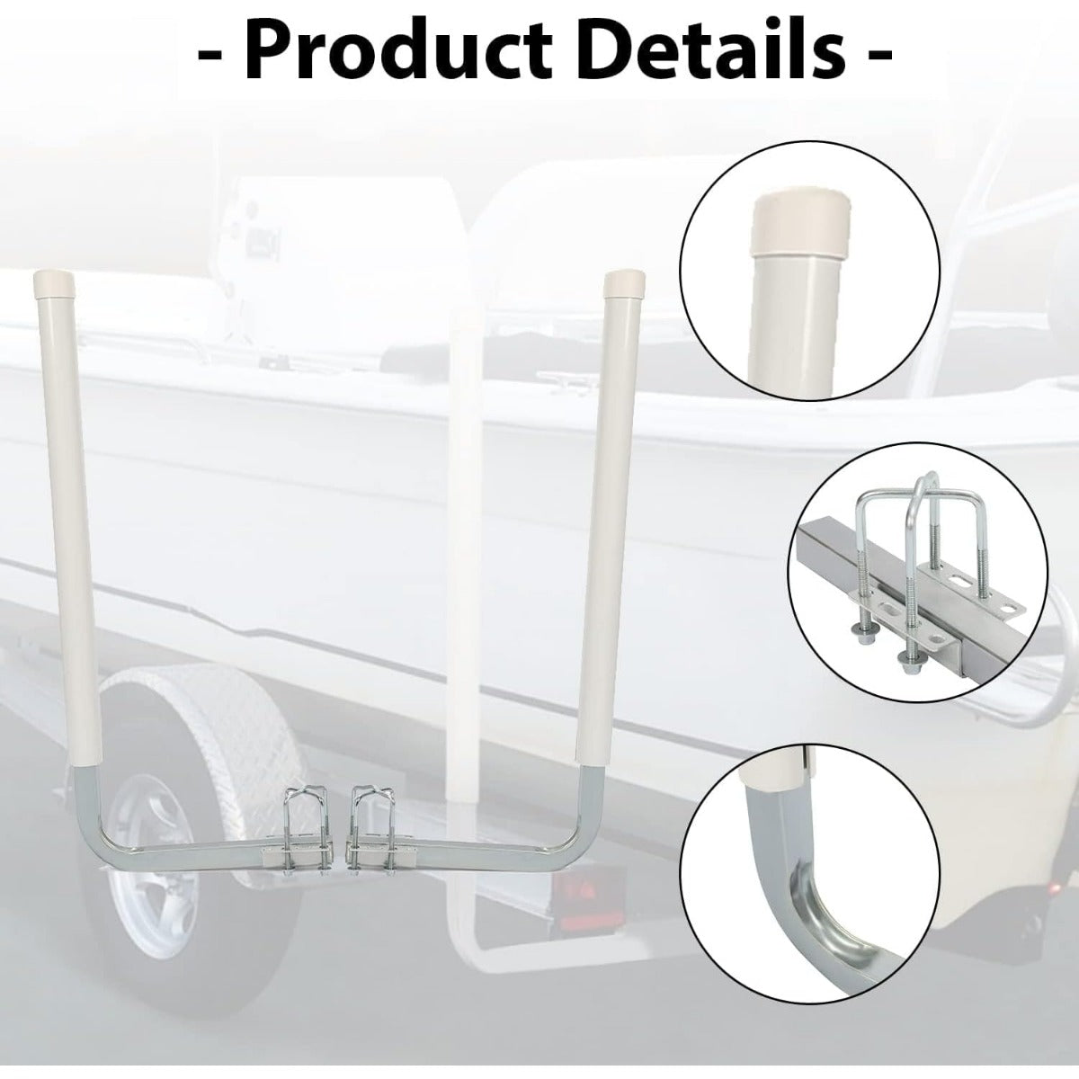 Boat Trailer Guide Poles for Ski Boat, Fishing Boat, Sailboat, Kayak, Canoe (Size and Color Selected) LYOM-084-2