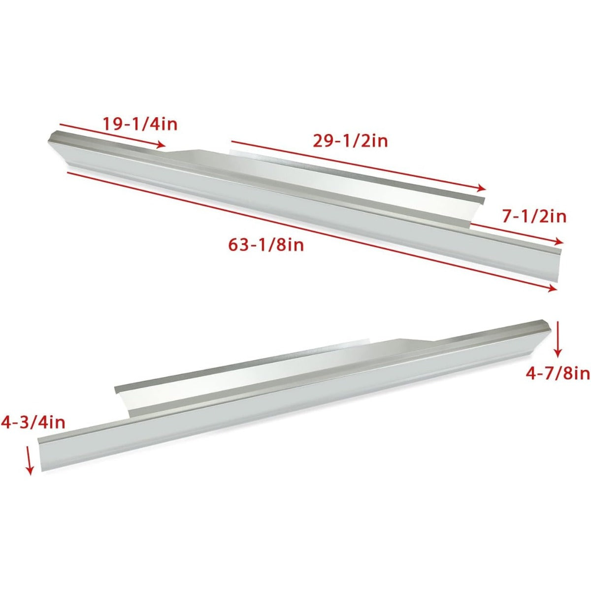Slip-On Outer Rocker Panels For Ford F150 1997-2003 Extended Cab XL XLT LH & RH Pair ET-024